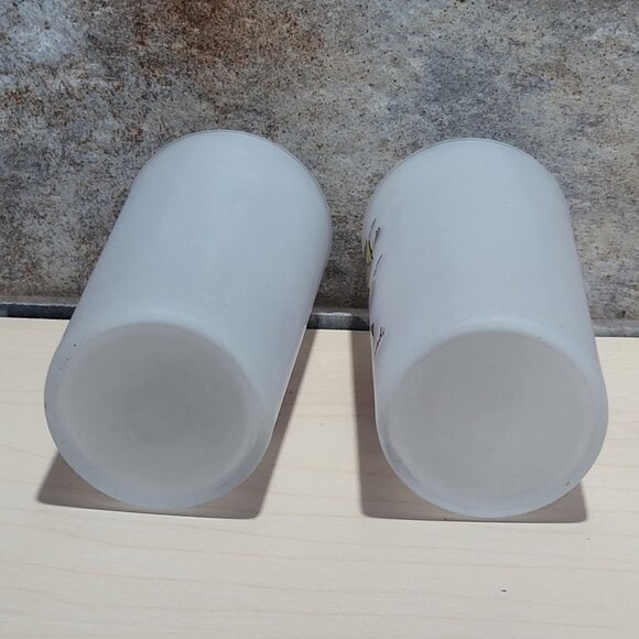 Vintage Square Dance Highball Federal Frosted Glass Tumblers Set of 2 - Picture 7 of 10